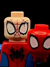 Lego Marvel Spiderman Spidey Misprint Minifigure Head Prototype Error Test