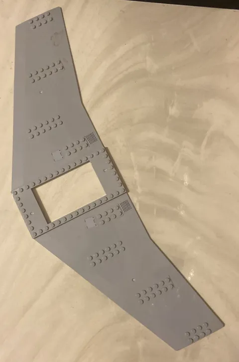 Lego Wing (54093) 1-01 Plane Wings Gray Jet Base Plate