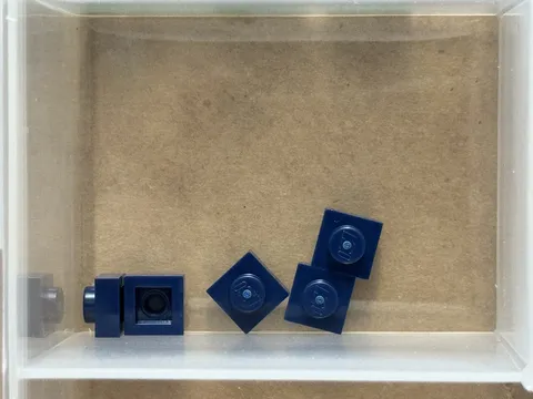 LEGO Parts - Dark Blue Plate 1 x 1 - No 3024 - QTY 5