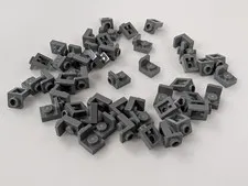 Lego x50 New Dark Bluish Gray Bracket 1 x 1 - 1 x 1 Inverted  # 36840