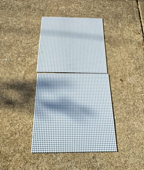 LEGO Gray Baseplates Lot of 2 “15x15 inches