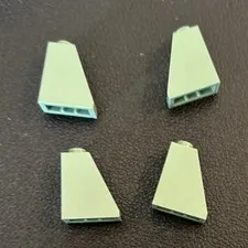 LEGO Parts 60481 Lot 4 Pieces Slope 65 Degree 2x1x2 Sand Green