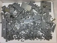 Lego Sorted DARK GRAY - Various Bricks Only - 2 lb  Bulk Lot