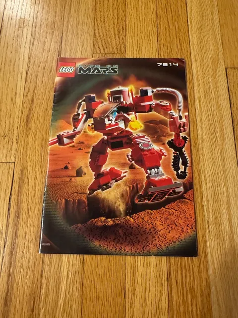 Lego Space Life on Mars Recon Mech RP (7314) Instruction Booklet Only