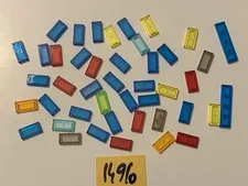 Lego Smooth Clear Coin Lot