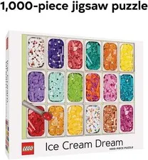 LEGO® Ice Cream Dream Puzzle – 1000 Piece | Colorful Dessert-Themed Jigsaw Puzzl