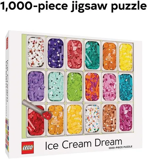 LEGO® Ice Cream Dream Puzzle – 1000 Piece | Colorful Dessert-Themed Jigsaw Puzzl