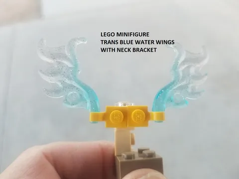 LEGO Minifigure Trans Blue Water Wings with Neck Bracket