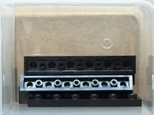 LEGO Parts - Black Plate 1 x 6 - No 3666 - QTY 5