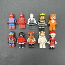 Lego Minifigure Lot 10 Spider-man Venom Ghost Spider Ninjago And More