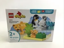 Lego Duplo Town Wild Animal Families Penguins & Lions 10442 New Sealed 10pc