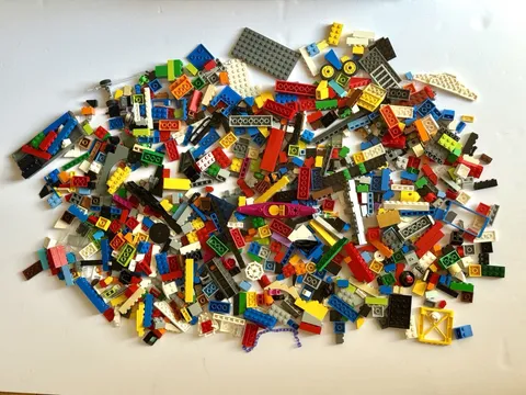 Lot #8 of assorted LEGO Bricks Pieces City Friends Specialty Pieces Food Kayak