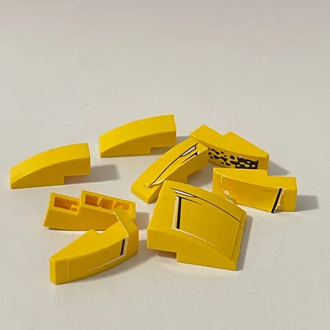 Lego 50950 Yellow Replacement Add-on Pieces Parts Lot of 10