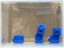 LEGO Parts - Blue Technic, Brick 1 x 1 with Hole - No 6541 - QTY 5
