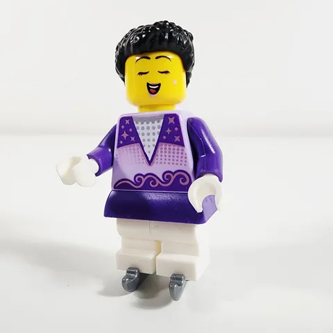 Lego Ice Skater Minifigure Female Lavender Top City 60366 cty1636