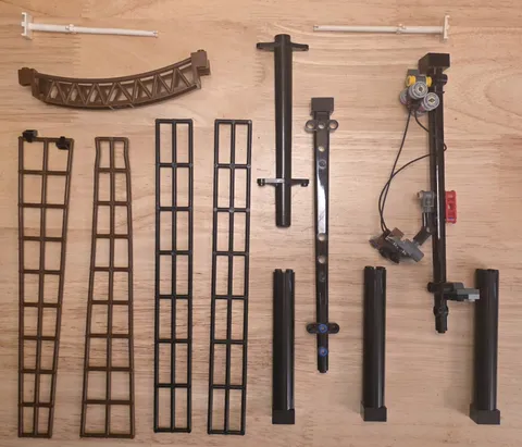 Vintage LEGO pirate boat SHIP MAST RIGGING parts