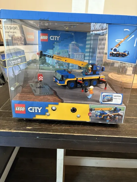 LEGO CITY: Mobile Crane 60324 Target Exclusive Store Display Case With Lights