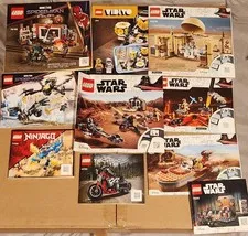 Lot Of MANUALS ONLY LEGO Star Wars (75270) Spiderman Man Ninjago Technic Vidiyo