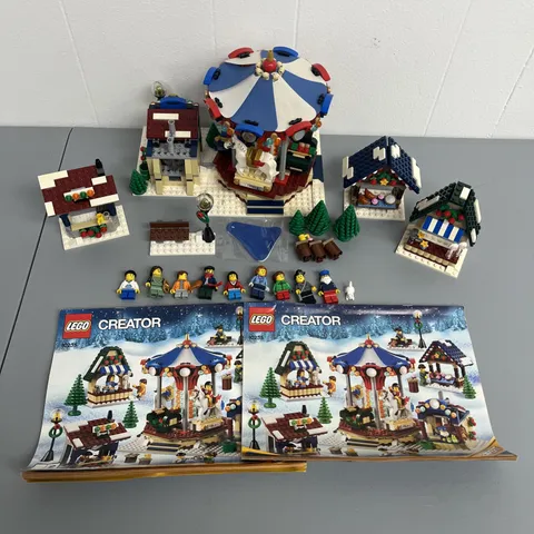 LEGO Creator Expert Winter Village Market Appears Complete W MINIFIGS *READ*