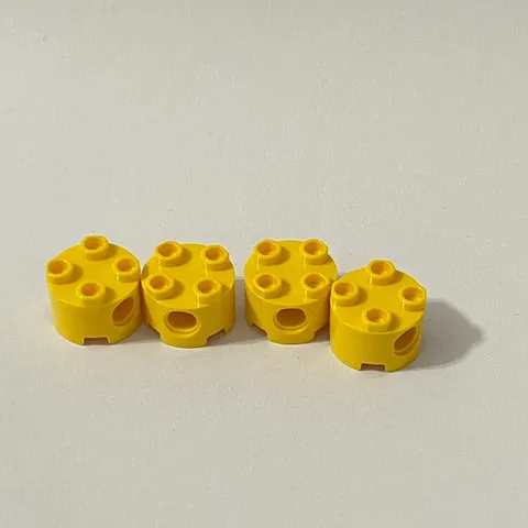 Lego 17485 Yellow Replacement Add-on Pieces Parts Lot of 4