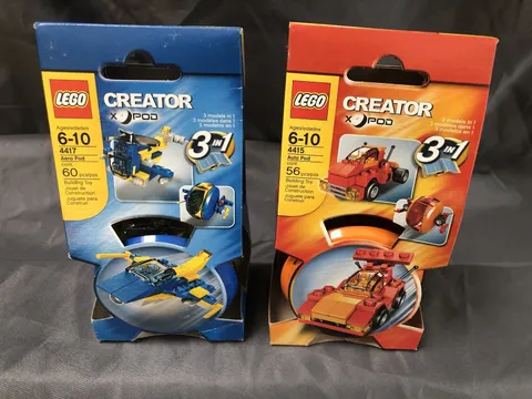LEGO 4415 “Auto Pod” 56 Pieces & 4417 “Aero Pod” 60 Pieces Ages 6-10 NIB