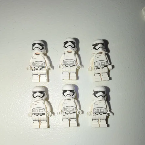 LEGO Star Wars First Order Stormtrooper Minifigures Lot of 6, Pre Used