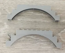 Lego 6108 Bluish Gray Grey Arch 1 x 12 x 3 Replacement Piece Part Lot Of 2