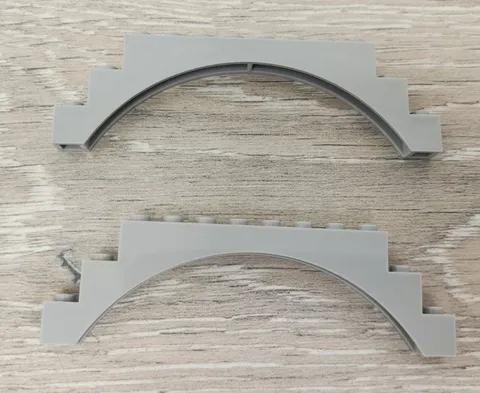 Lego 6108 Bluish Gray Grey Arch 1 x 12 x 3 Replacement Piece Part Lot Of 2