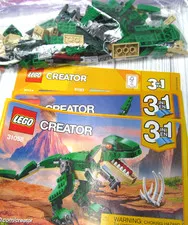 LEGO Creator Mighty Dinosaur Toy #31058 3-in-1 T-Rex Pterodactyl Triceratops P