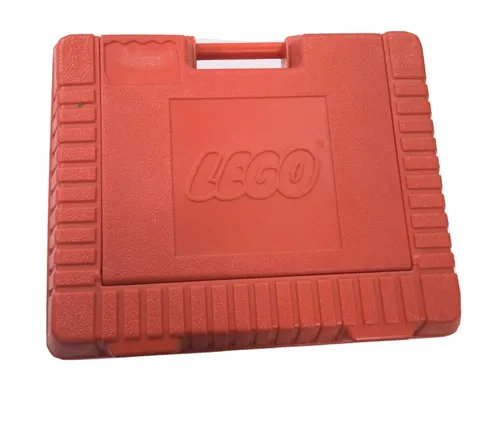 Vintage LEGO Red Plastic Storage Carrying Case 15 x 12.5x 4.5 Snap Lid 1985