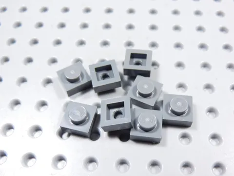 LEGO Lot of 8 Dark Bluish Gray 1x1 Plates BE