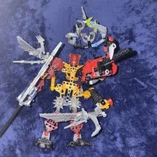 Lego Bionicle Figure Lot Glatorian?? Building Pieces.