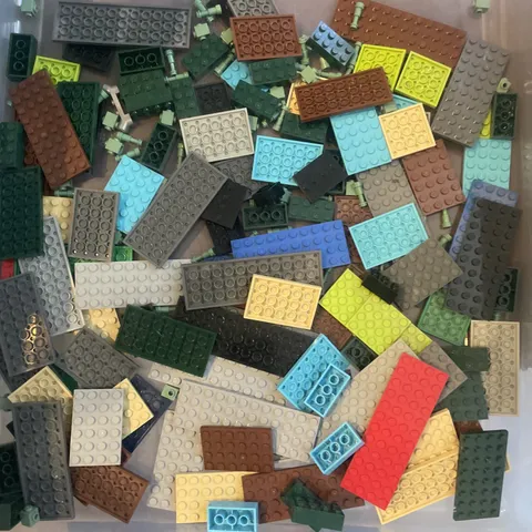 LEGO Base Plate Lot as Pictured Plus A Few Random Pieces