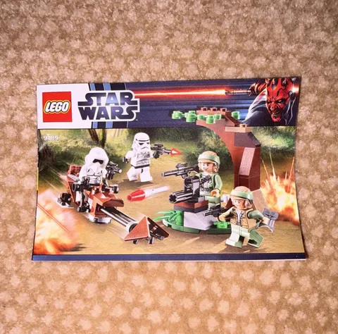 LEGO Star Wars 9489 Endor Rebel/Imperial Trooper Battle Pack Manual Booklet