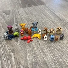Lego 20 pcs Animal Lot Squirrel Rabbit Cat Bird Tiger Dog Sloth Crab Minifigure