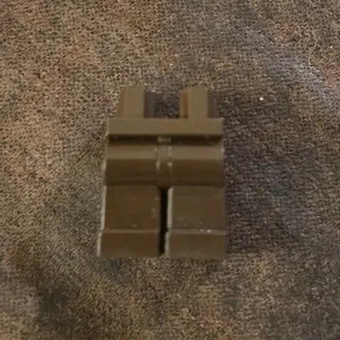 LEGO 970c00 Dark Brown Hips and Legs Plain
