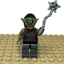 Lego Moria Orc Olive Green Minifigure Lord of the Rings 9473 lor011 Authentic