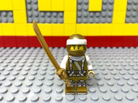 Lego Ninjago Minifig Golden Dragon Master Minifigure Without Baseplate