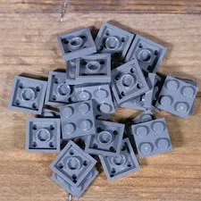 LEGO Dark Bluish Gray Plate 2 x 2 Part No. 3022 Qty 25