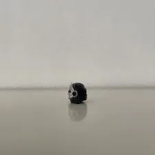 LEGO Minifigure Black Cyborg Helmet Silver Eye Piece Battle Weapon Space Armor