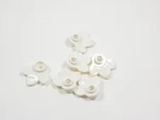 LEGO Lot of 6 White Plant Plates w/ 3 Leaves Minifig I2