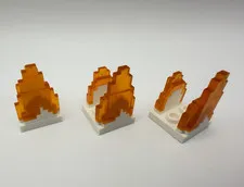LEGO MINECRAFT part 41685pb01 - Zombie Flame Effect - 3pcs