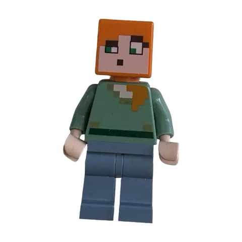 Lego Minecraft Alex MIN017 21128 21121 21169 21144 Minifigure Mini Minature