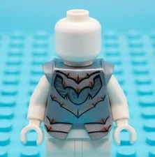 Lego Minifigure Armor Breastplate Bats Pearl Dark Gray Knight flat silver H35
