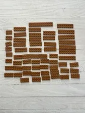 LEGO MEDIUM NOUGAT LOT 60 PCS 2X12 2X8 2X6 2X4 PLATE VARIETY BUILDING PIECES
