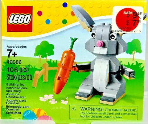 LEGO 40086 Seasonal Easter Bunny New Sealed Retired Fast Shipping Spring NISB