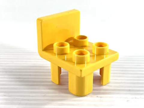 Lego Duplo Yellow Chair 4 Studs Rounded Back Furniture Accessory Dollhouse 6478
