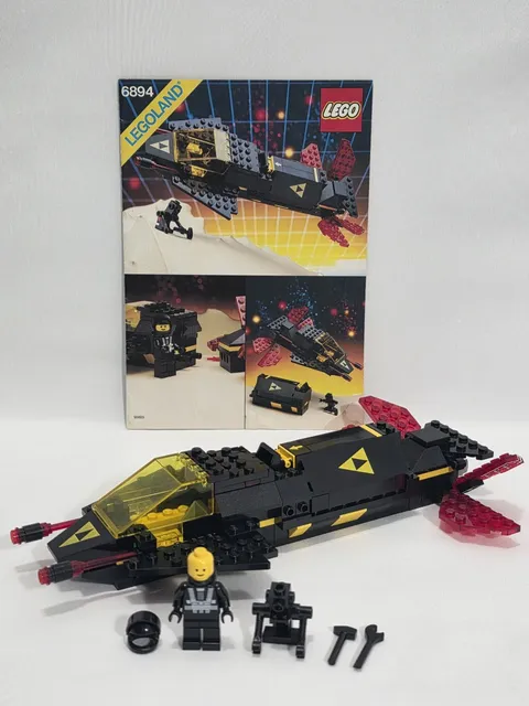 Lego 6894 Invader - 100% Complete W/Instructions - 1987 Blacktron