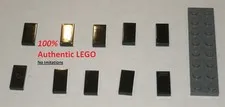 LEGO NEW 1x2 Black Tile (10x) 306926 Brick 3069