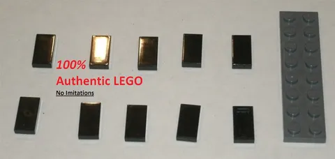 LEGO NEW 1x2 Black Tile (10x) 306926 Brick 3069